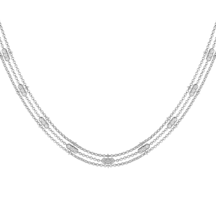 Колье с бриллиантами и сапфирами, белое золото, н. керамика 2