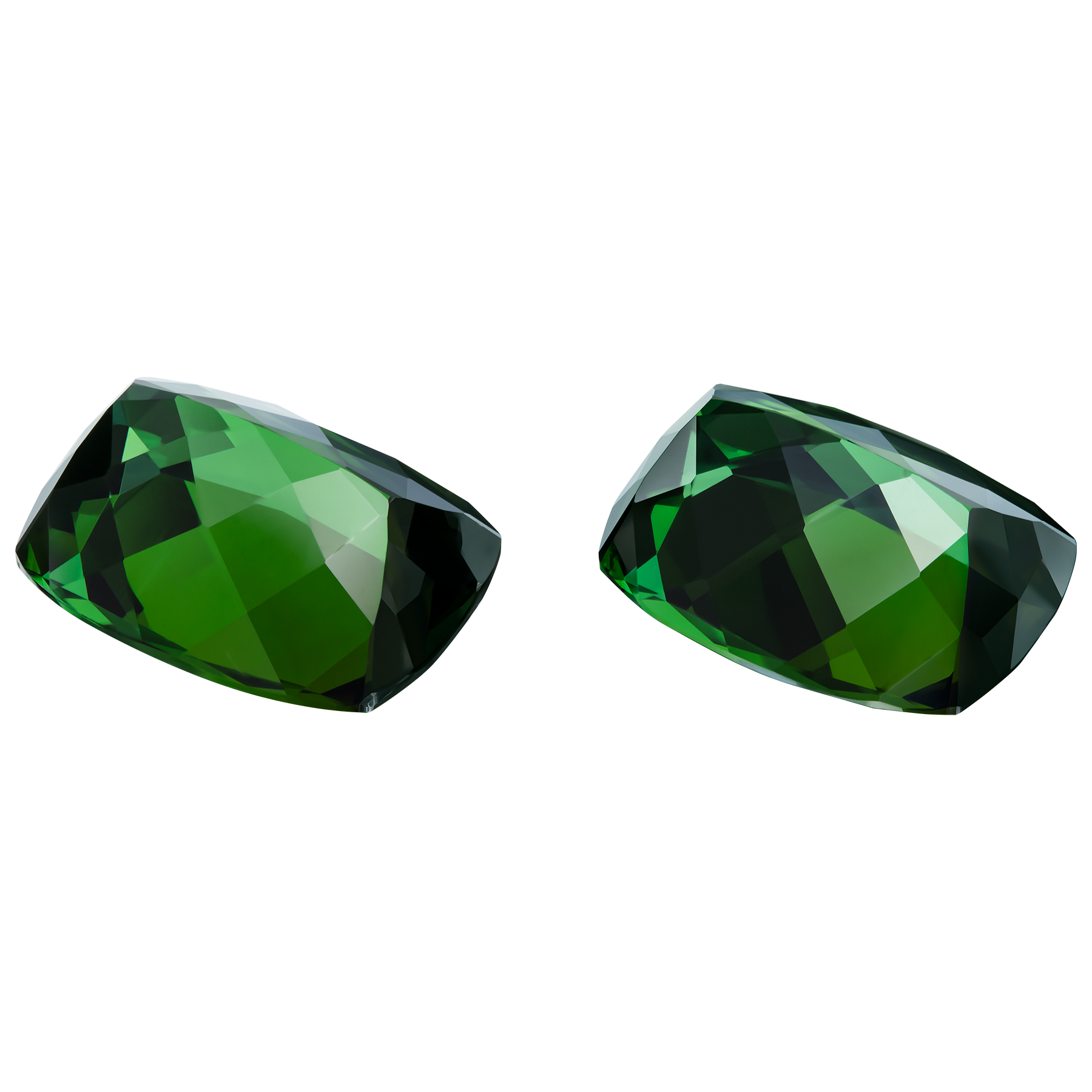 Сет из двух верделитов, 15.21ct (13.70мм*10.80мм)