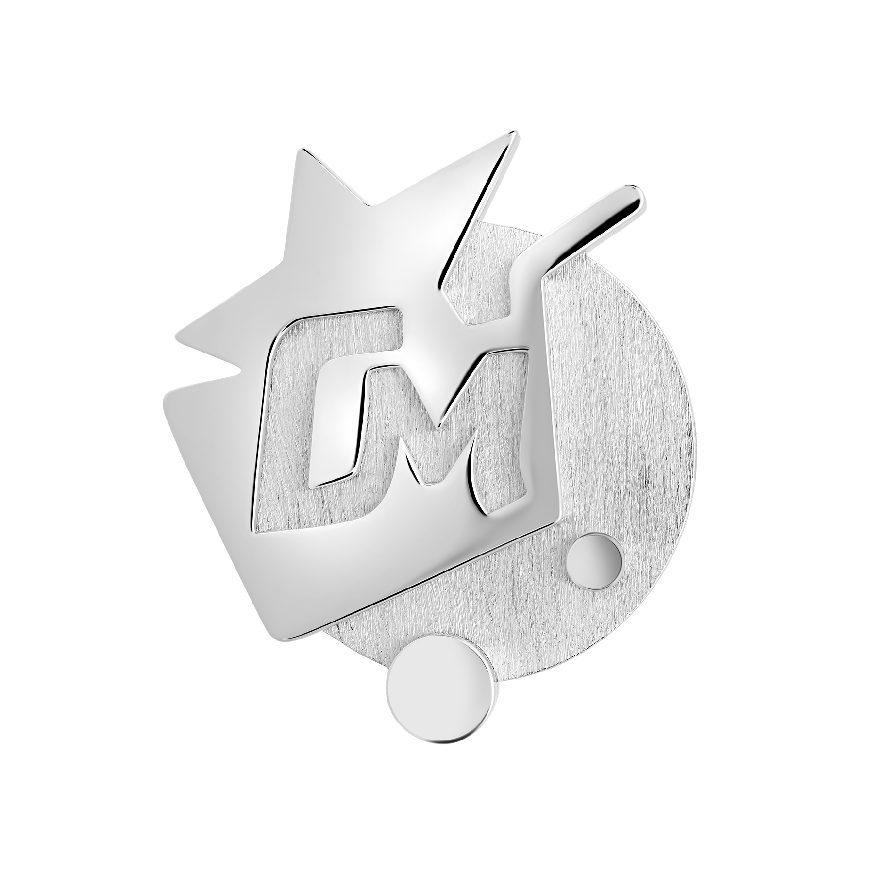 Нагрудный знак, белое золото