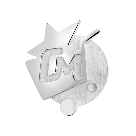 Нагрудный знак, белое золото 1