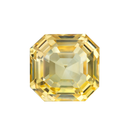 Жёлтый сапфир, SRI LANKA, UNHEATED, Октагон, 7,28ct 1