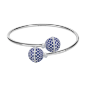 Браслет с бриллиантами, белое золото, н.керамика