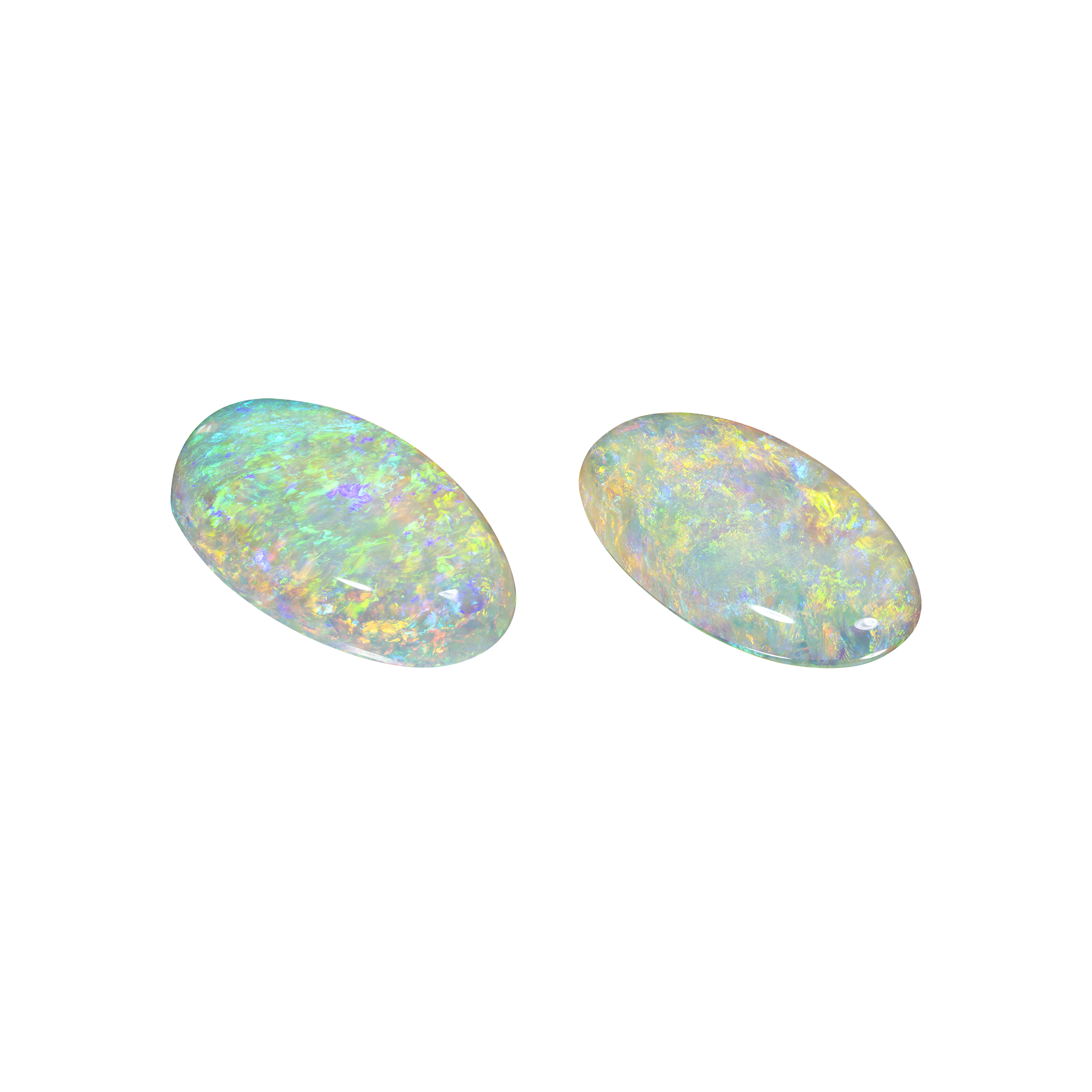 Сет из двух опалов, AUSTRALIA, Овал, 4,11/ 4,97ct