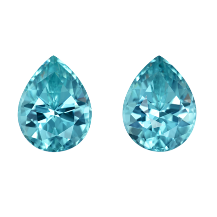 Сет из двух Турмалинов, Груша, 6,60ct/ 6,53ct 1