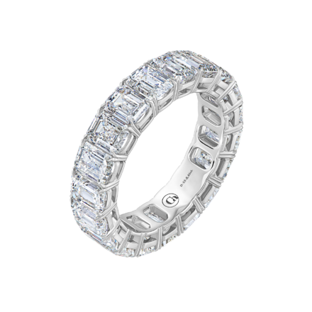 Обручальное кольцо с бриллиантами, белое золото 1