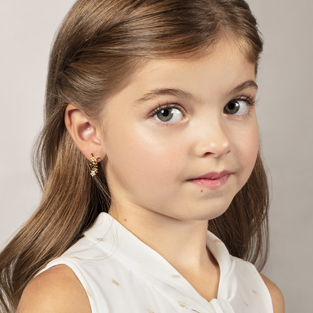 Серьги с бриллиантами, желтое золото, н.керамика 2