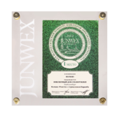 Кольцо с турмалином Параиба, бриллиантами, сапфирами и аквамаринами, белое золото