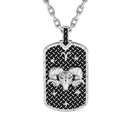 Подвес с бриллиантом, белое золото, н.керамика 1