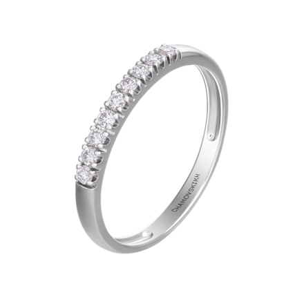 Помолвочное кольцо с бриллиантами, белое золото 1