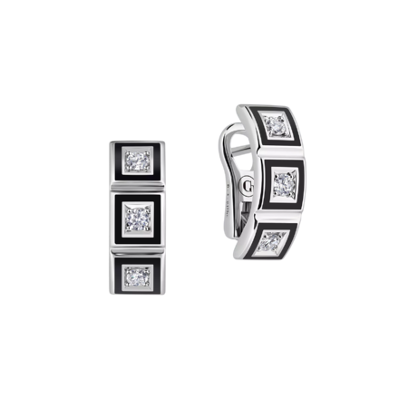 Серьги с бриллиантами, белое золото, н.керамика 1