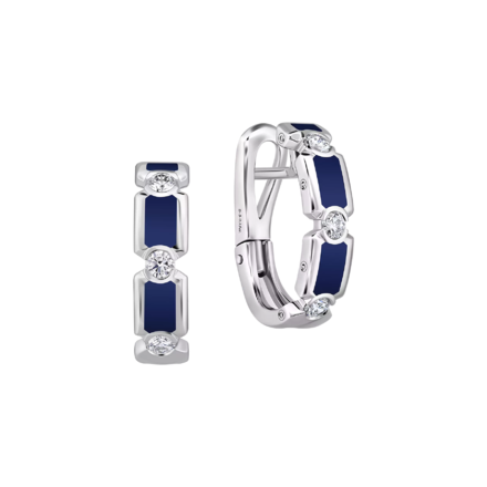  Серьги с бриллиантами, белое золото, н.керамика 1