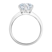 Кольцо с бриллиантом, белое золото