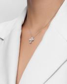 Колье с бриллиантами, белое золото