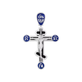 Крест, белое золото, н.керамика