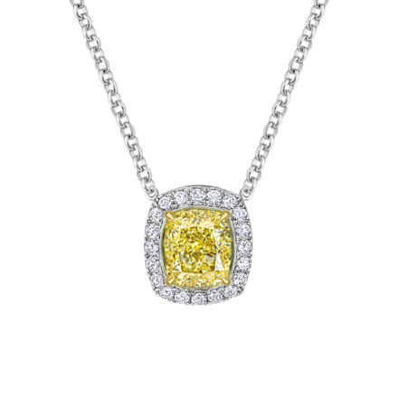 Колье с бриллиантами, белое золото 1