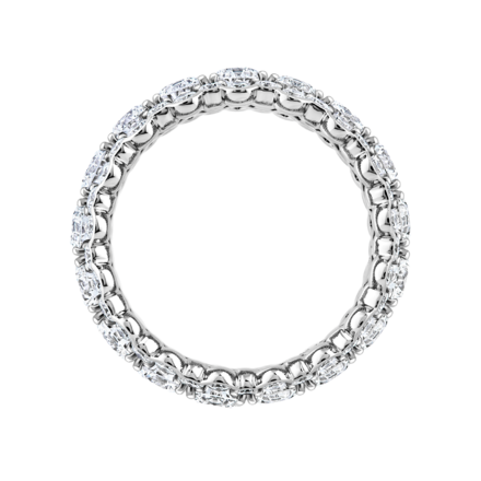 Обручальное кольцо с бриллиантами, белое золото 2