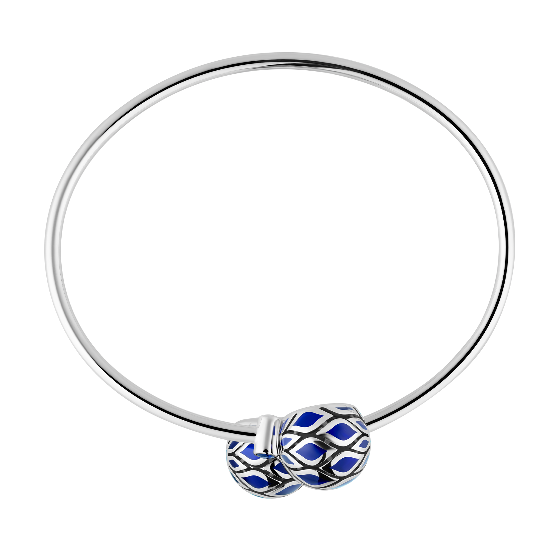 Браслет с сапфирами, белое золото, нанокерамика