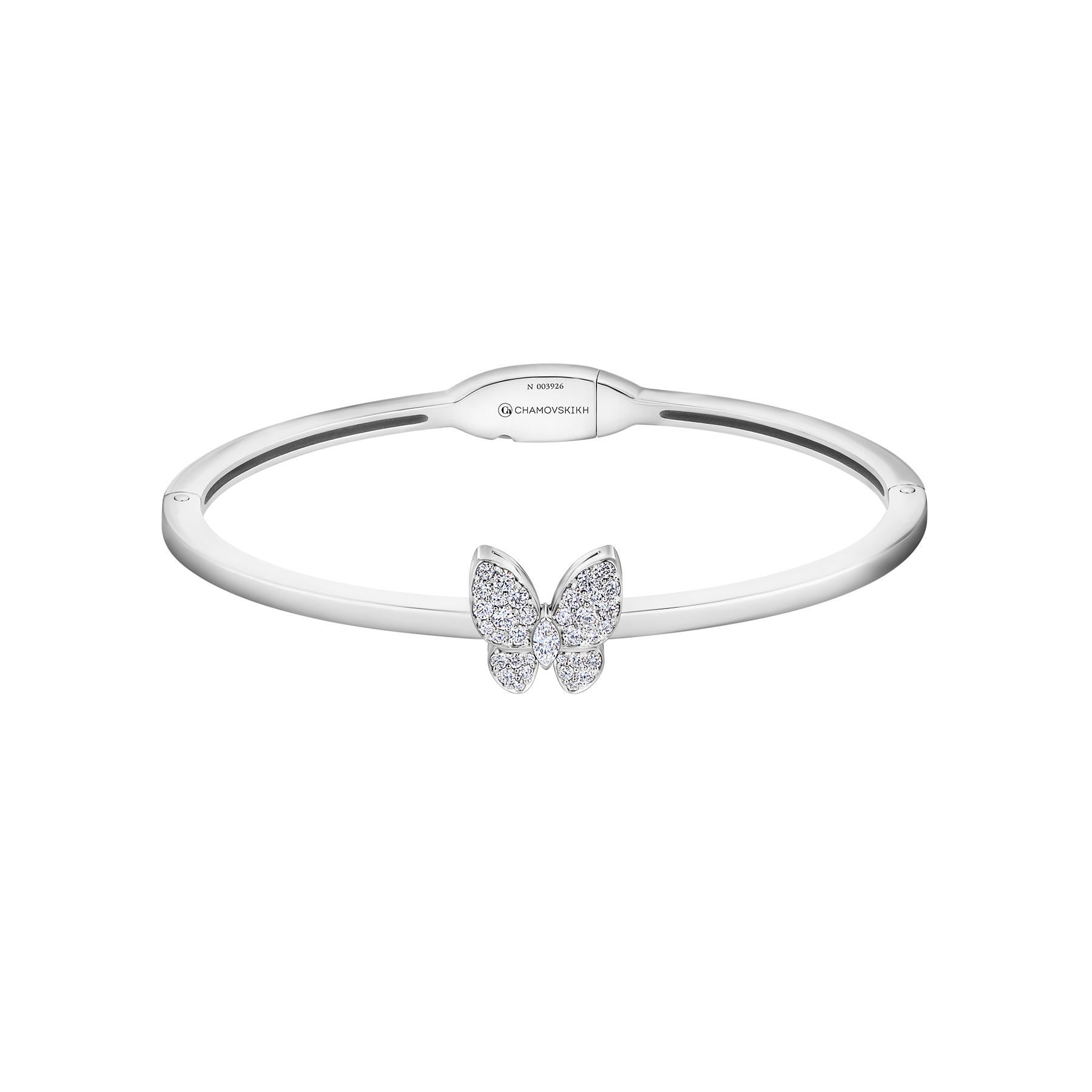 Браслет с бриллиантами, белое золото