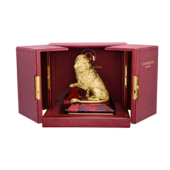 Настольная скульптура «Лев» с золочением