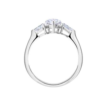 Помолвочное кольцо с бриллиантами, белое золото 2