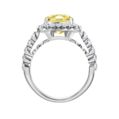 Кольцо с бриллиантами, белое золото