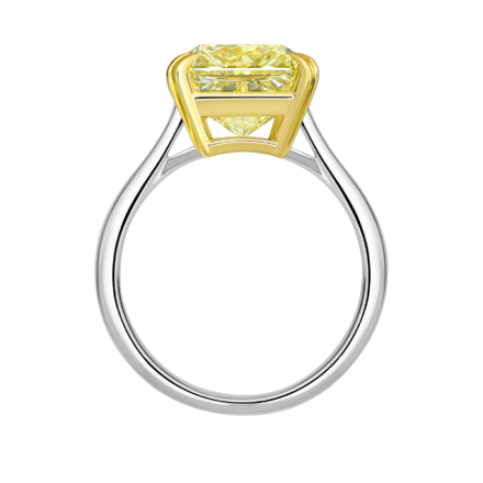 Помолвочное кольцо с бриллиантом, белое золото 2