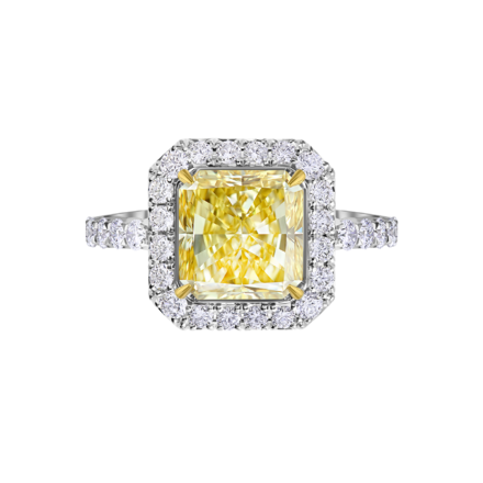 Кольцо с бриллиантами, белое золото 2