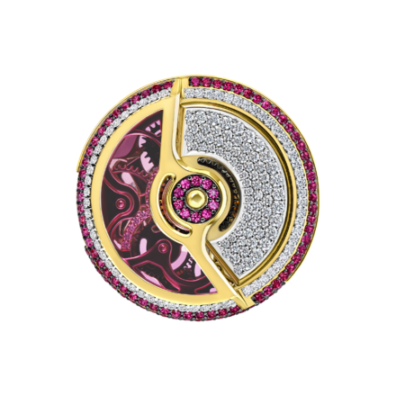 Кольцо с рубинами, бриллиантами и корундом, желтое золото 3