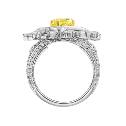 Кольцо с бриллиантами, белое золото 3