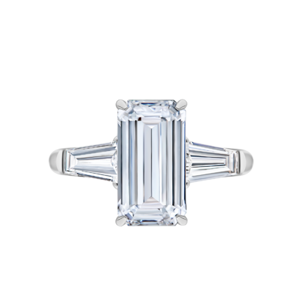 Кольцо с бриллиантами, белое золото 2