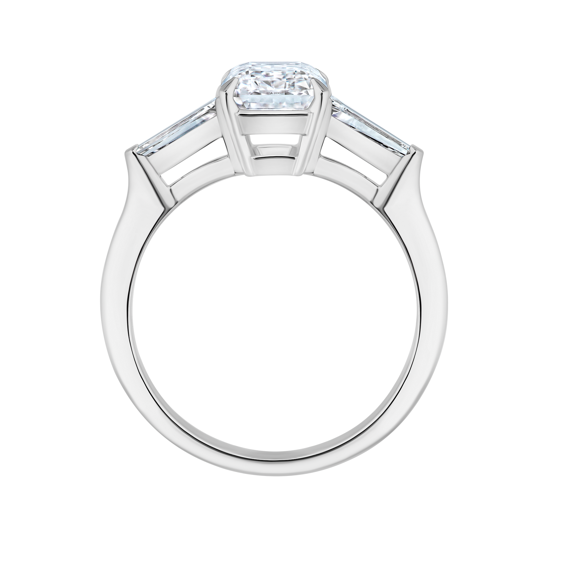 Кольцо с бриллиантами, белое золото