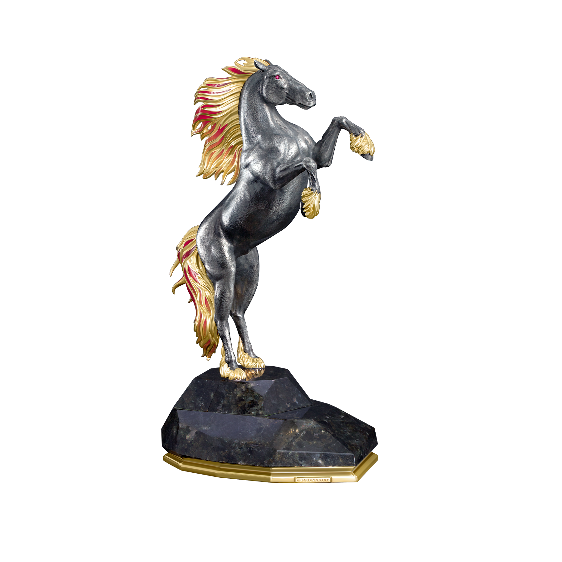 Настольная скульптура «Огнегривый конь»
