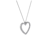 Колье с бриллиантами, белое золото