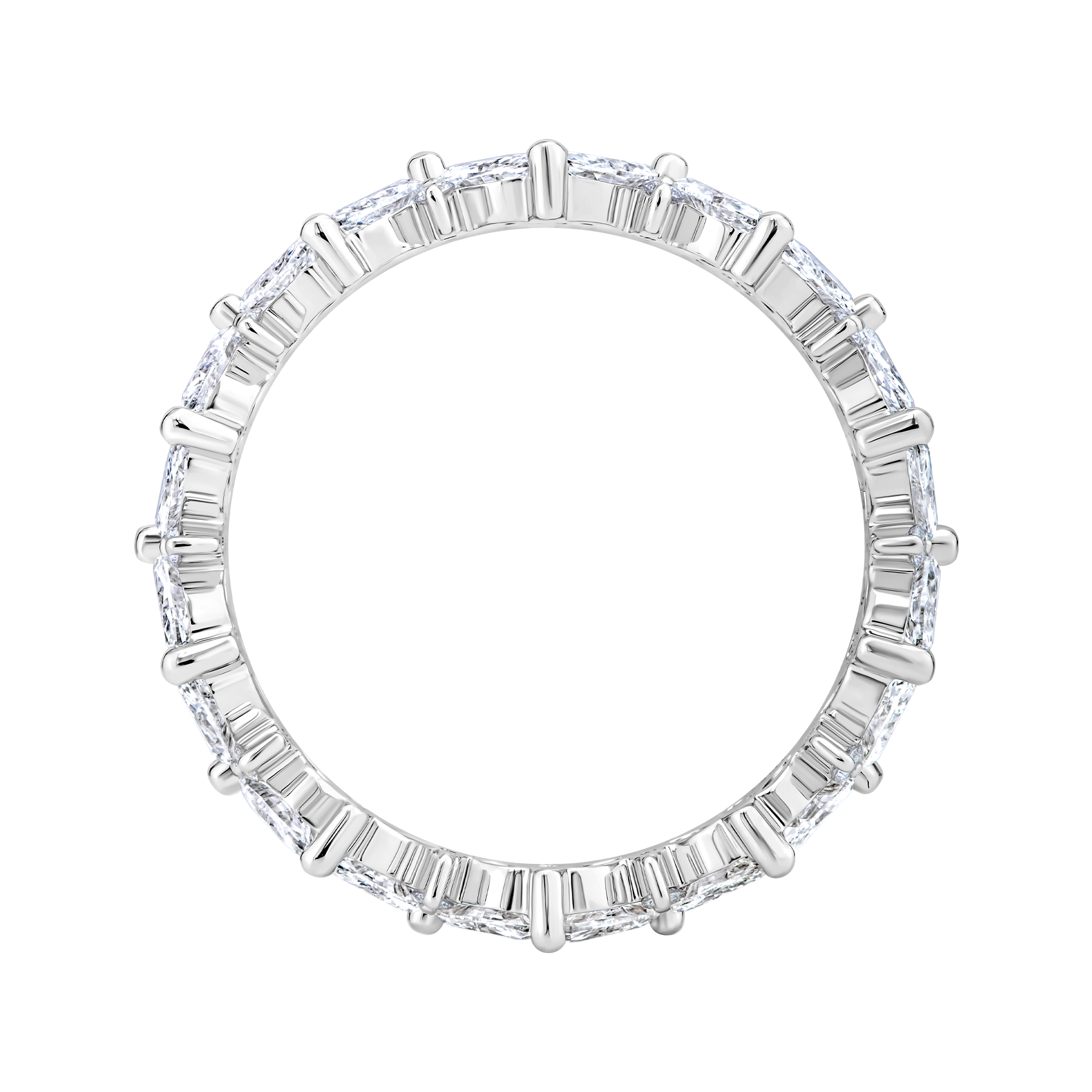 Кольцо с бриллиантами, белое золото