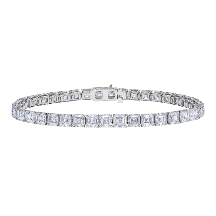 Браслет с бриллиантами, белое золото 1