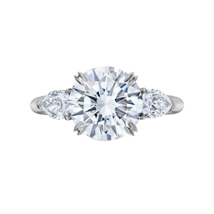 Помолвочное кольцо с бриллиантами, белое золото 2