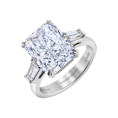 Кольцо с бриллиантами, платина