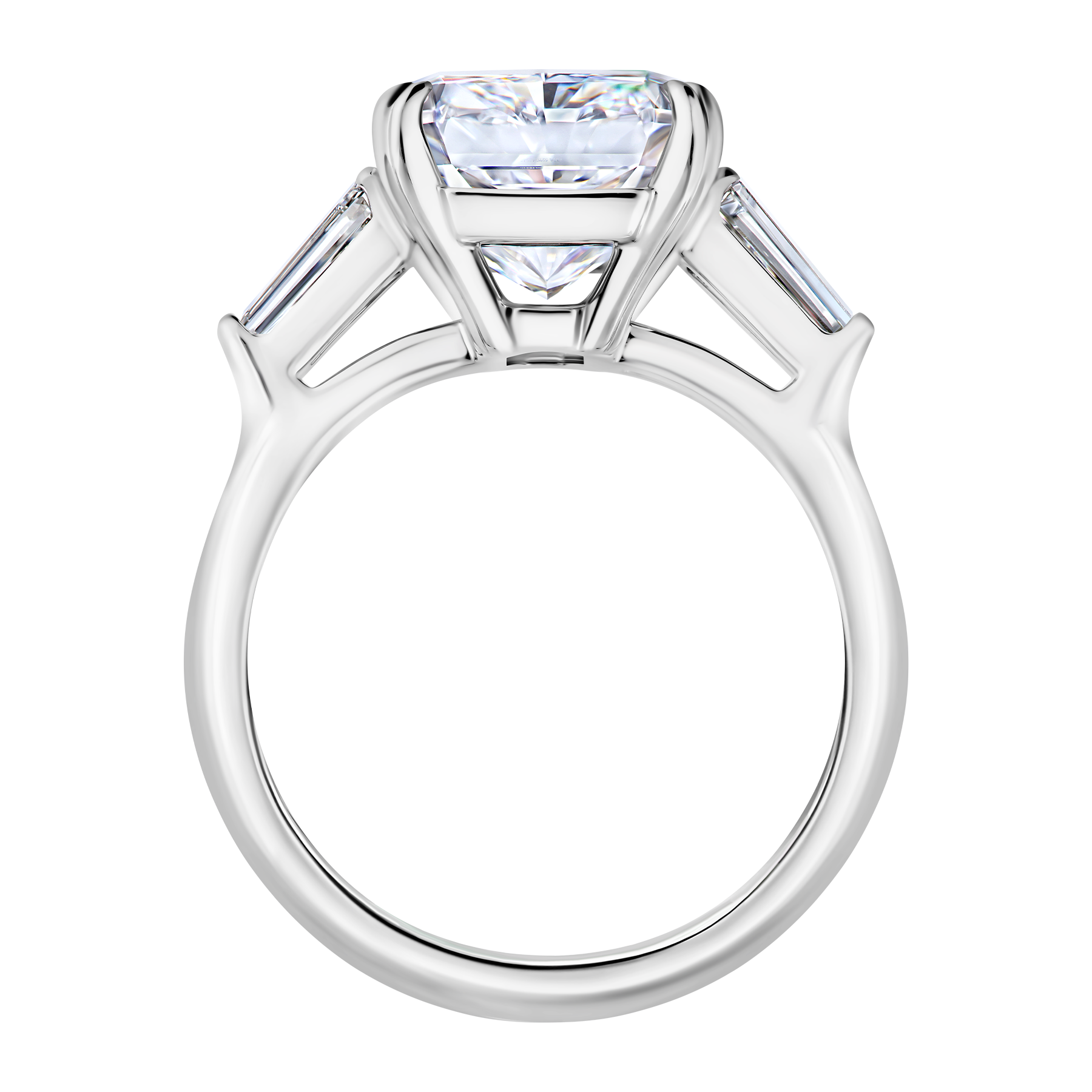 Кольцо с бриллиантами, платина