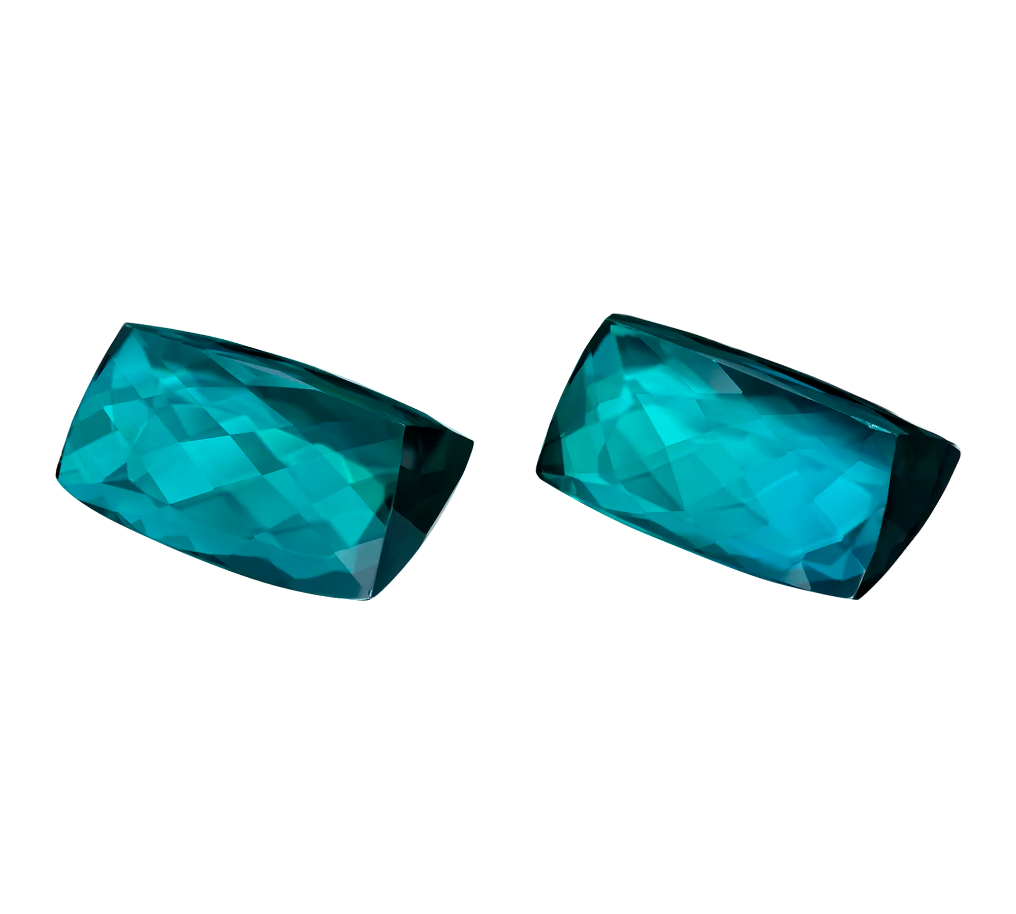 Сет из двух Турмалинов Индиголитов, 13,34ct/ 14,79ct