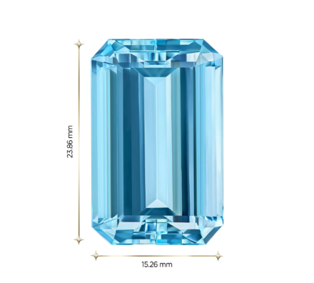 Аквамарин, Октагон, 27,32ct 3