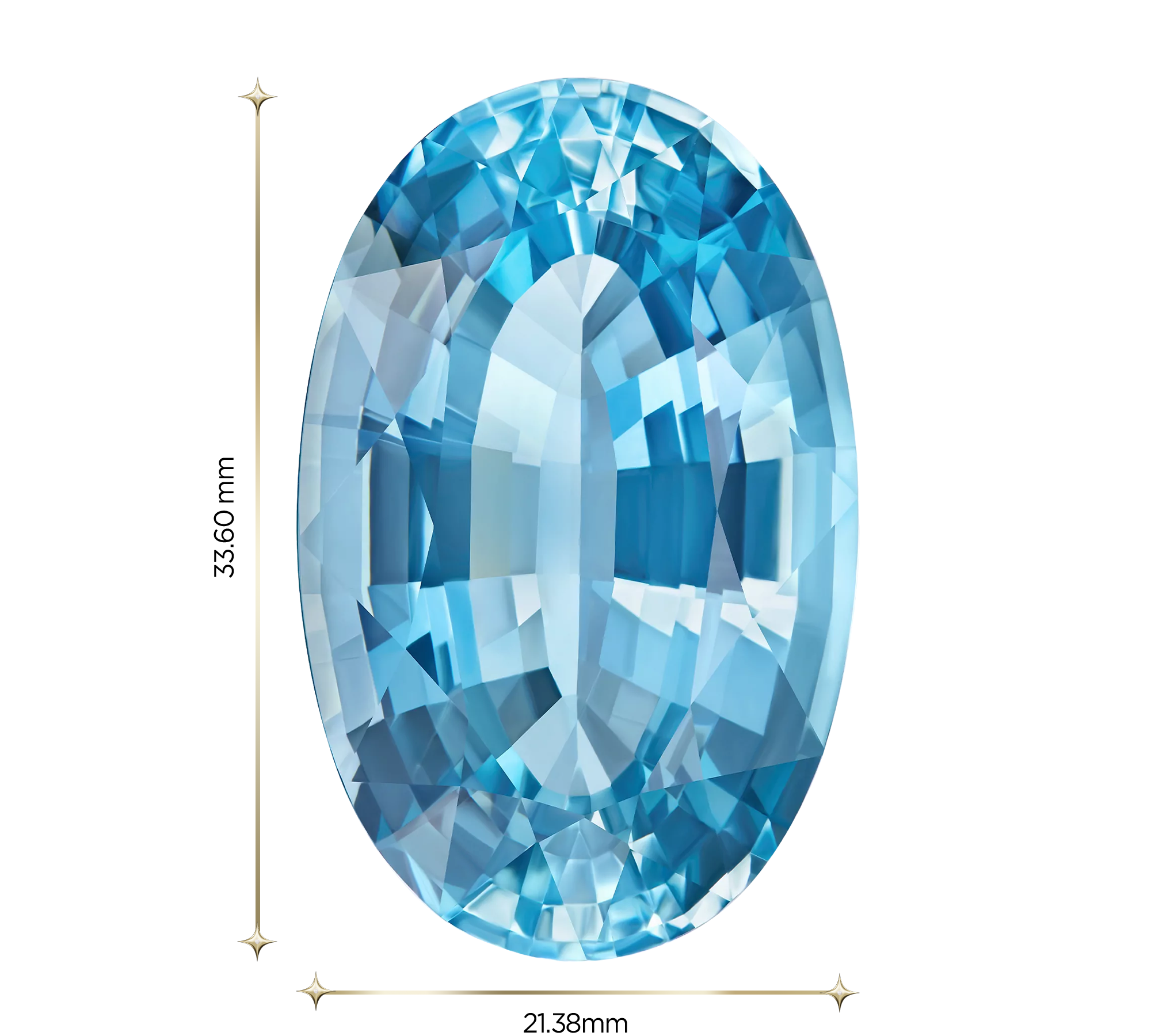 Аквамарин, Овал, 66,05ct