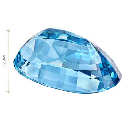 Аквамарин, Овал, 66,05ct 4