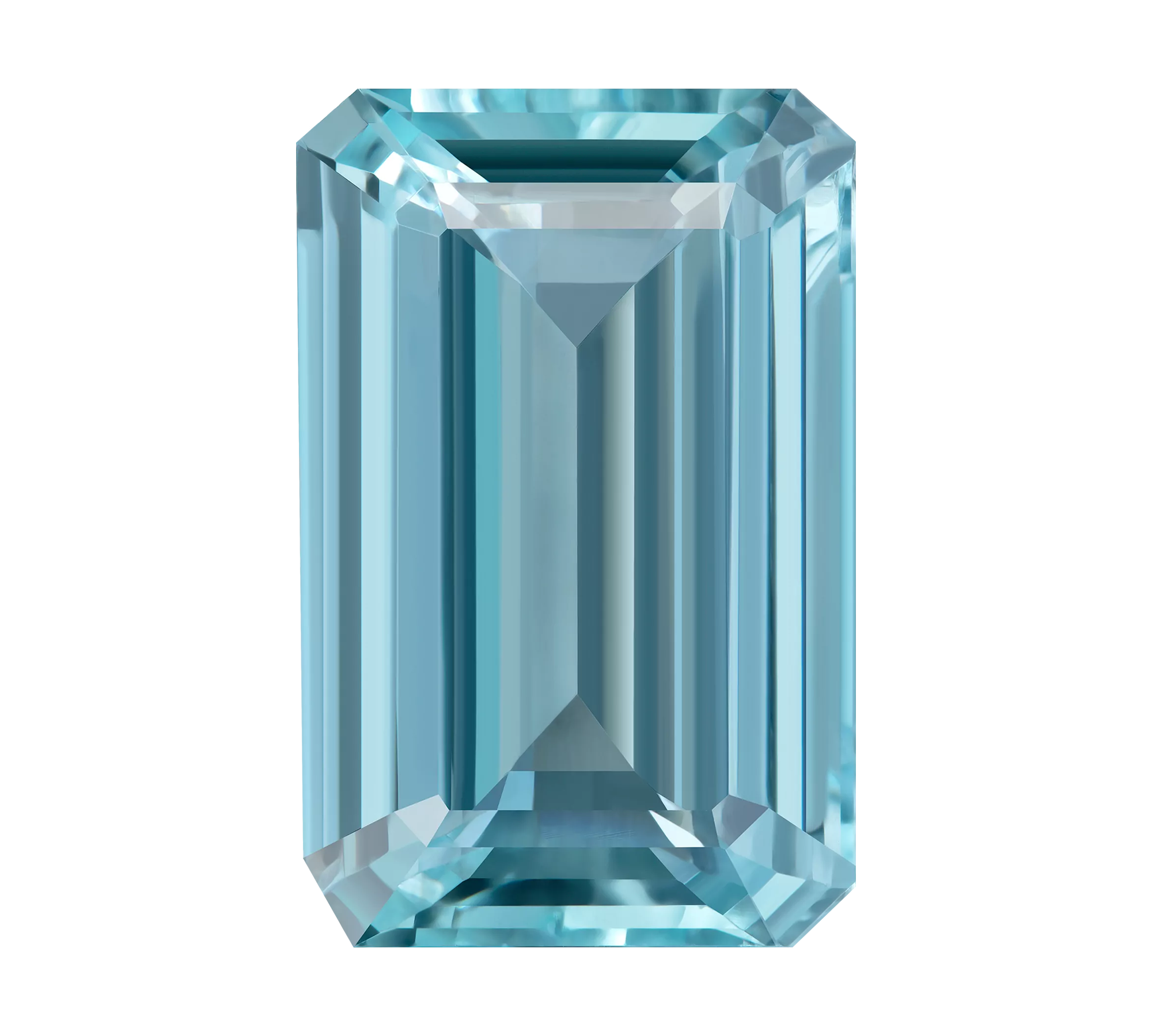 Аквамарин, Изумрудная огранка, 19,46 ct