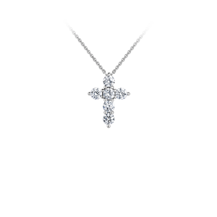 Колье с бриллиантами, белое золото 1