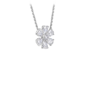 Колье с бриллиантами, белое золото