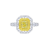 Кольцо с бриллиантами, белое золото