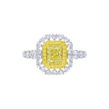 Кольцо с бриллиантами, белое золото 2