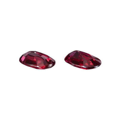 Сет из двух рубинов, MOZAMBIQUE, UNHEATED, Кушон, цвет Pigeon’s Blood, 3,05 ct/ 3,05 ct 2